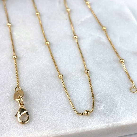 18k Gold Filled Satellite Chain - Picture 2 of 7